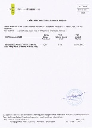 Ayvada Ayvalık 3 Dizyem İlk Mahsul Erken Hasat Soğuk Sıkım Natürel Sızma Zeytinyağı 250 Ml