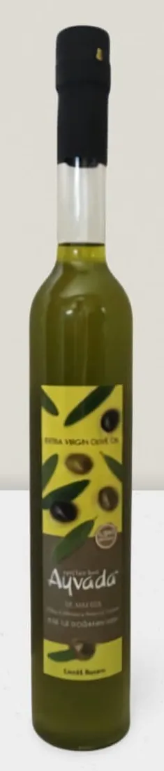 Orijinal AYVADA ilk mahsul erken hasat soğuk sıkım natürel sızma zeytinyağı 500 ml cam şişe