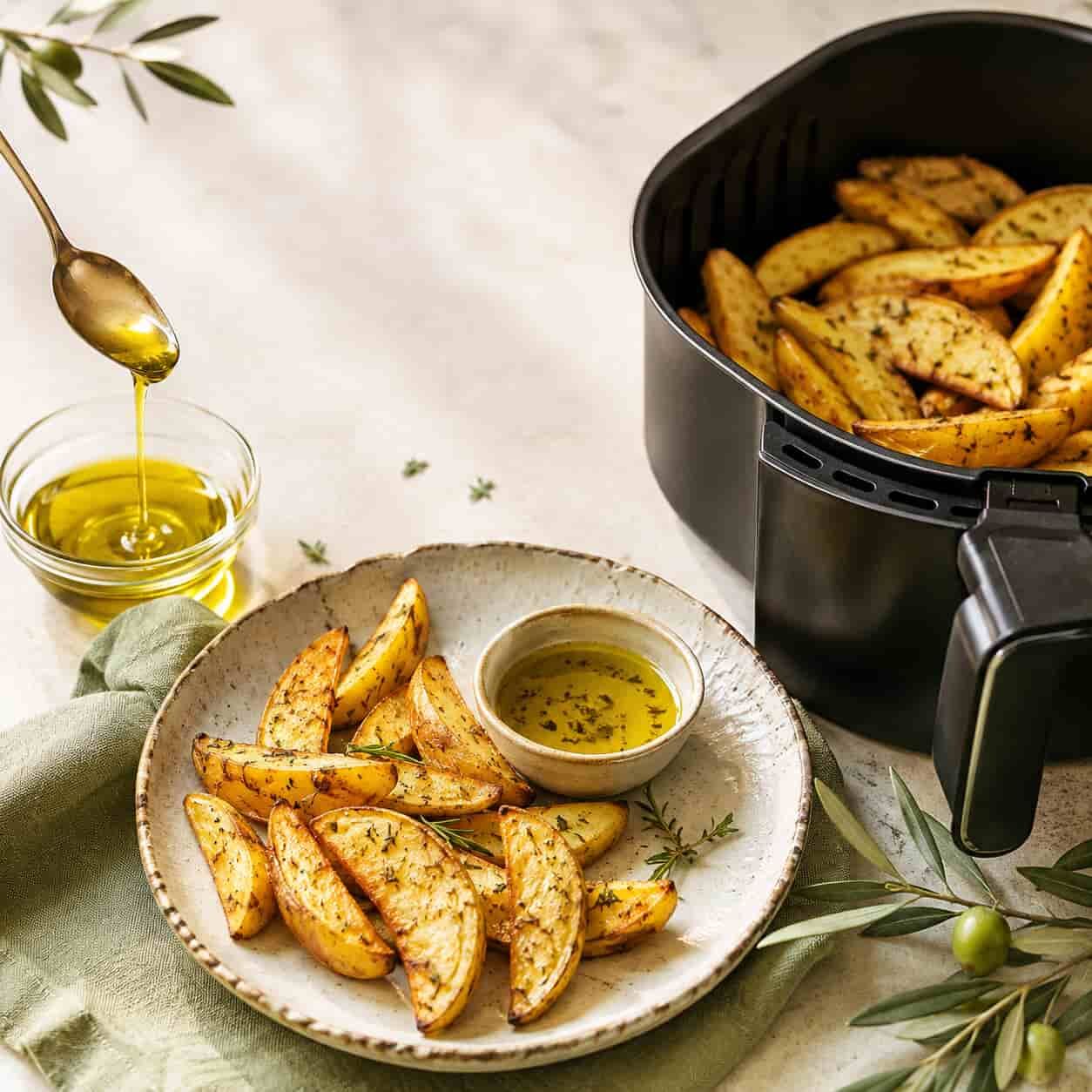 Airfryer’da Zeytinyağı Kullanılır mı? Doğru Miktar ve Yağ Seçimi