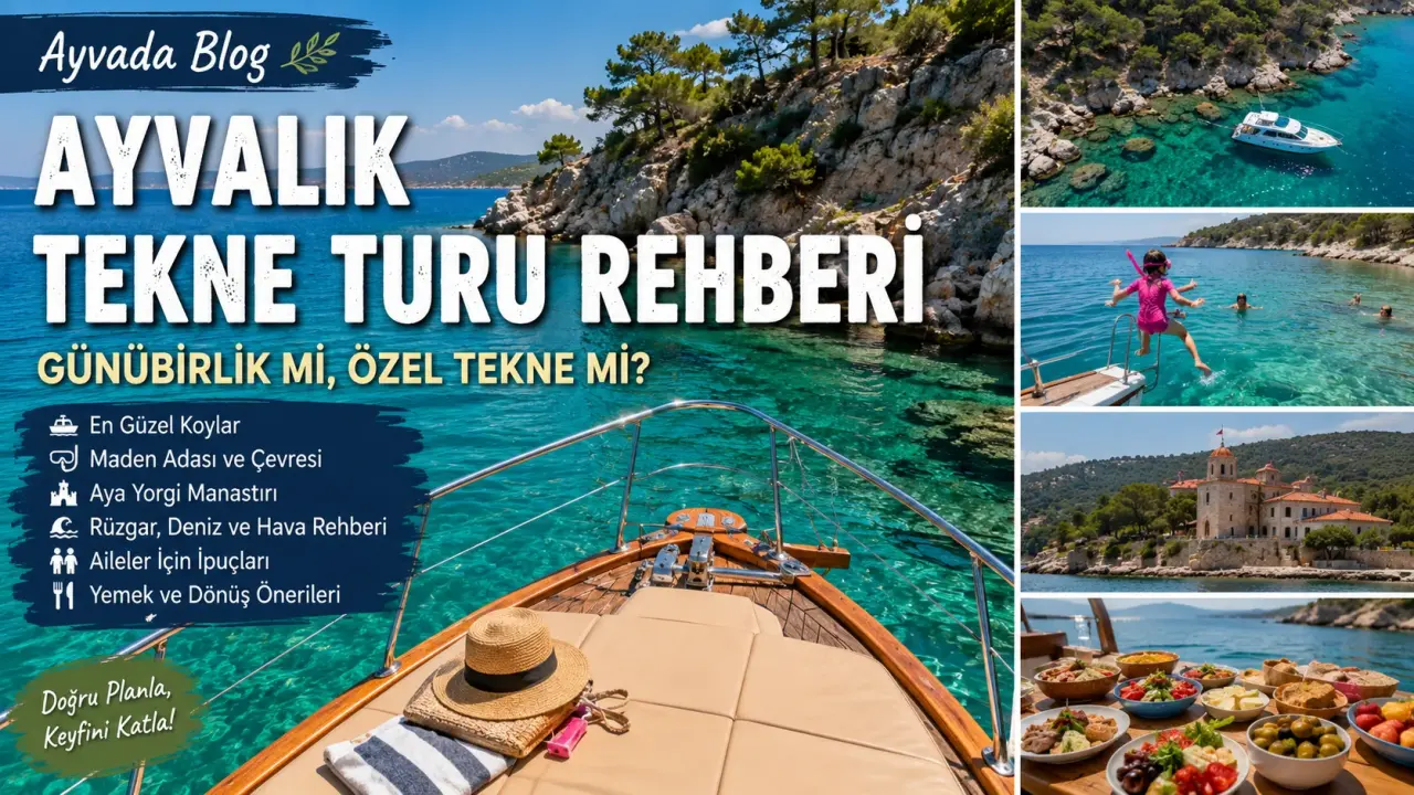 Ayvalık Tekne Turu Rehberi: Günübirlik mi, Özel Tekne mi?