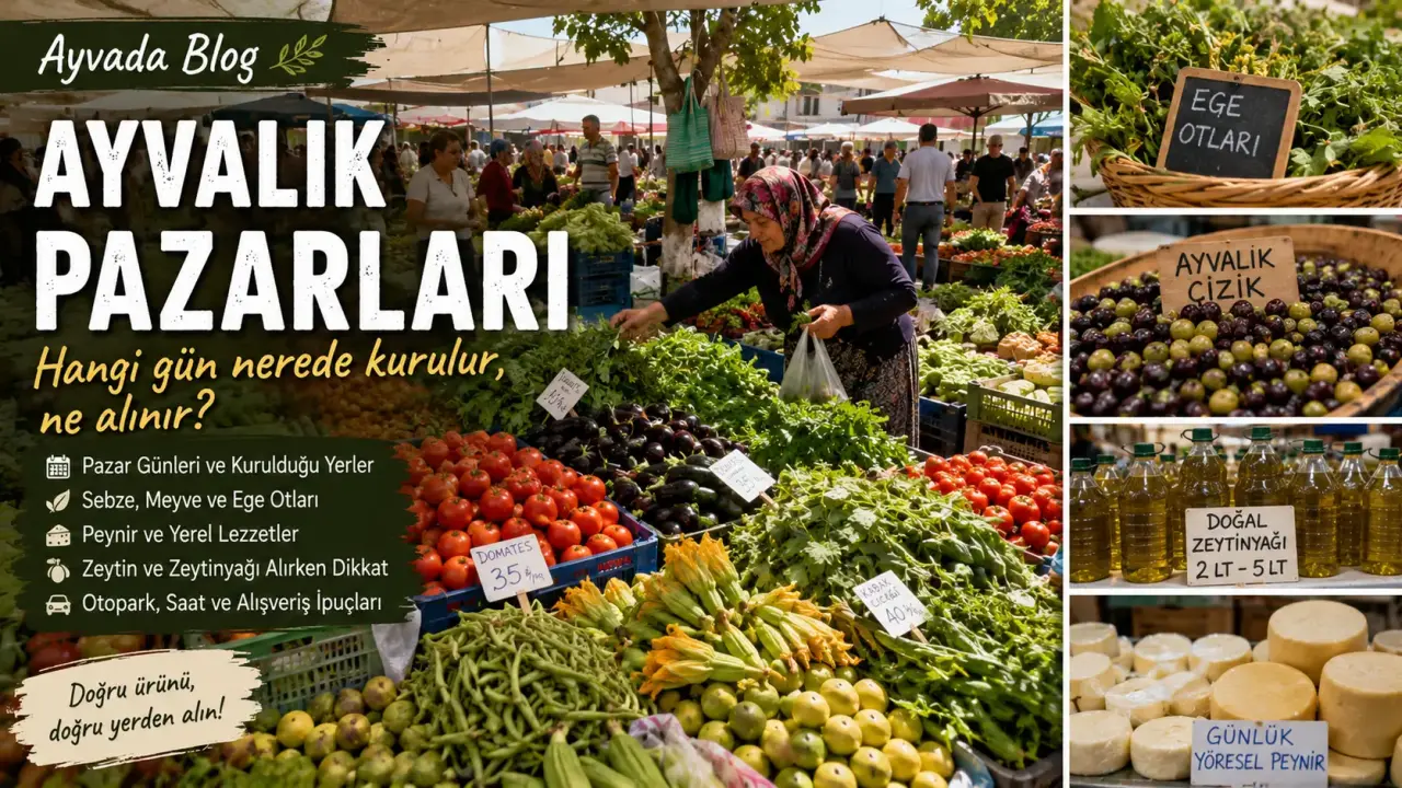 Ayvalık Pazarları: Hangi Gün Nerede Kurulur, Ne Alınır?