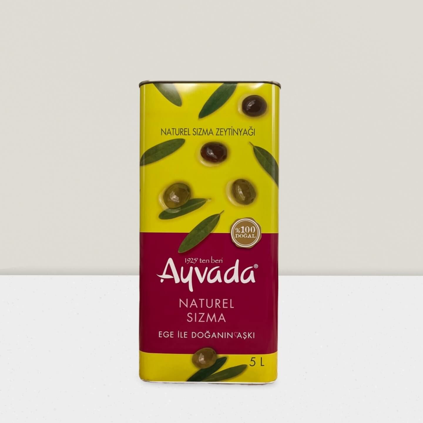 Ayvalık Soğuk Sıkım Natürel Sızma Zeytinyağı 5 Lt