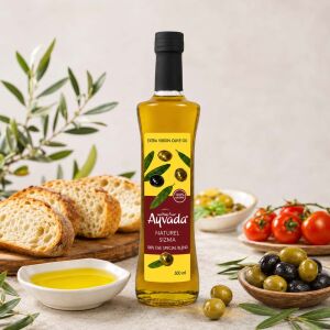 Ayvalık Soğuk Sıkım Natürel Sızma Zeytinyağı 500 Ml