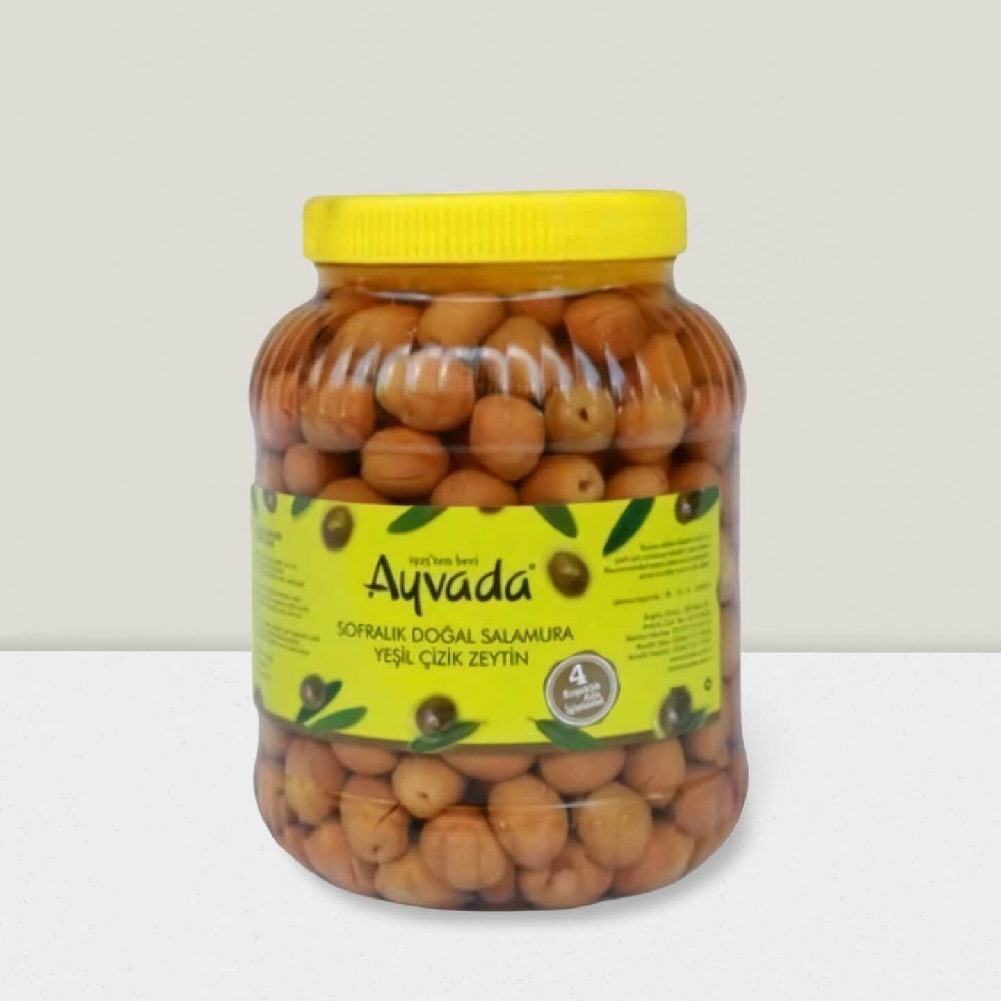 Ayvalık Natürel Yeşil Çizik Zeytin 2000Cc