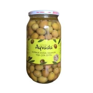 Ayvalık Natürel Yeşil Çizik Zeytin 1000Cc
