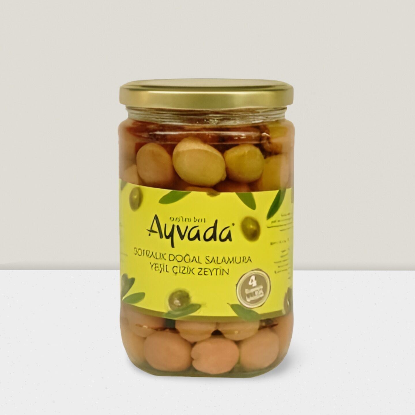 Ayvalık Natürel Yeşil Çizik Zeytin 660 cc