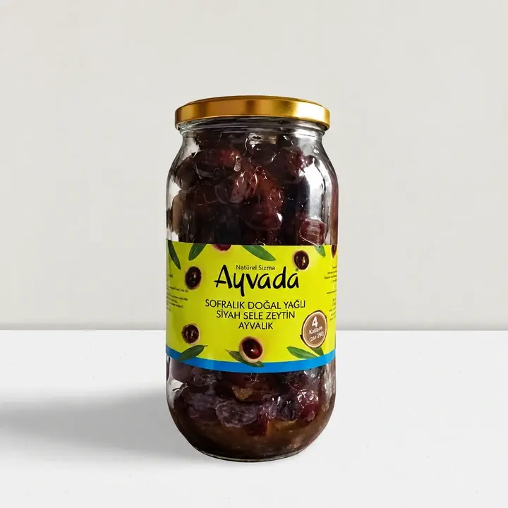 Ayvalık Sele Siyah Zeytin 1000cc