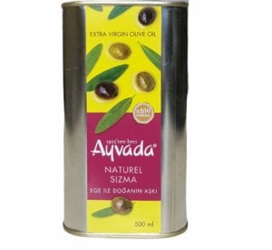 Ayvalık Soğuk Sıkım Natürel Sızma Zeytinyağı 500 Ml Teneke