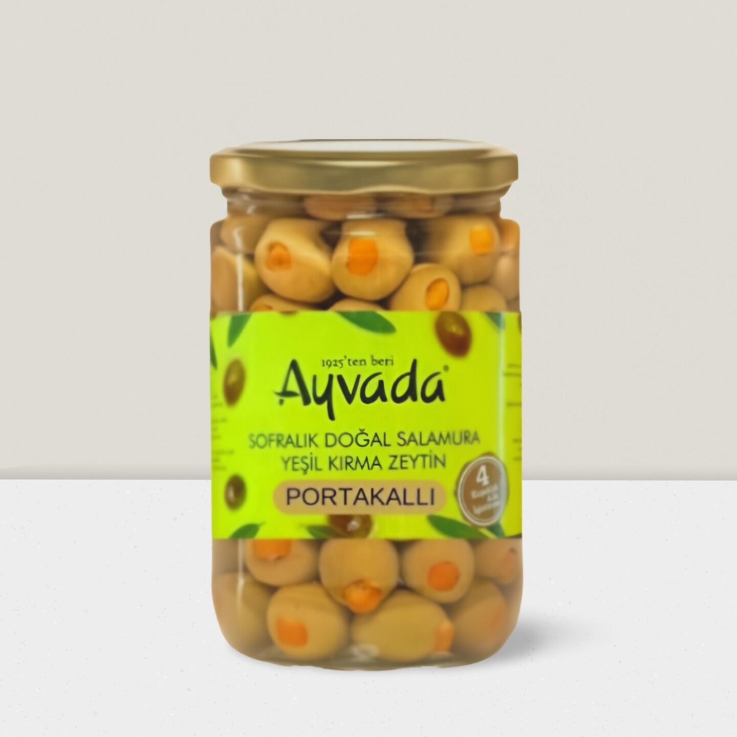 Portakallı Çekirdeksiz Yeşil Zeytin 660 cc