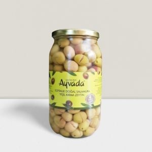 Ayvalık Natürel Yeşil Kırma Zeytin 1000Cc