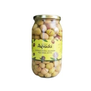 Ayvalık Natürel Yeşil Kırma Zeytin 1000Cc