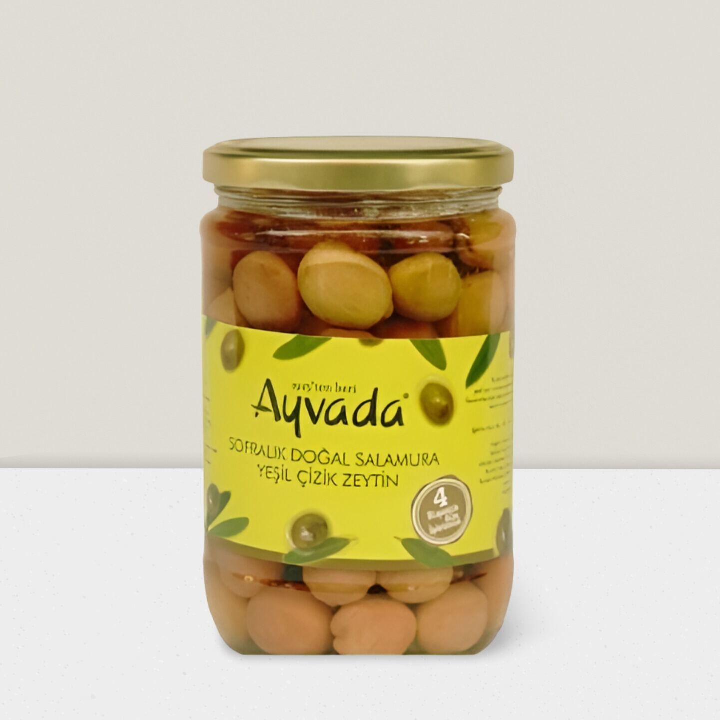 Ayvalık Natürel Yeşil Kırma Zeytin 660Cc