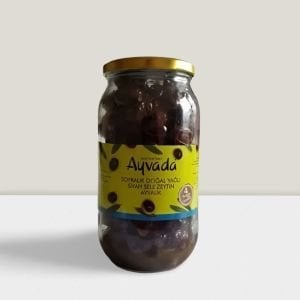 Duble Ayvalık Sele Bol Etli Siyah Zeytin 1000cc