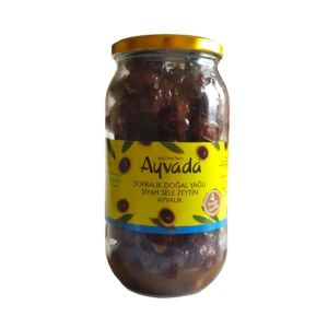 Duble Ayvalık Sele Bol Etli Siyah Zeytin 1000cc
