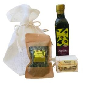 Zeytinyağı Sabun Zeytin Yaprağı ile Hediye Paketi