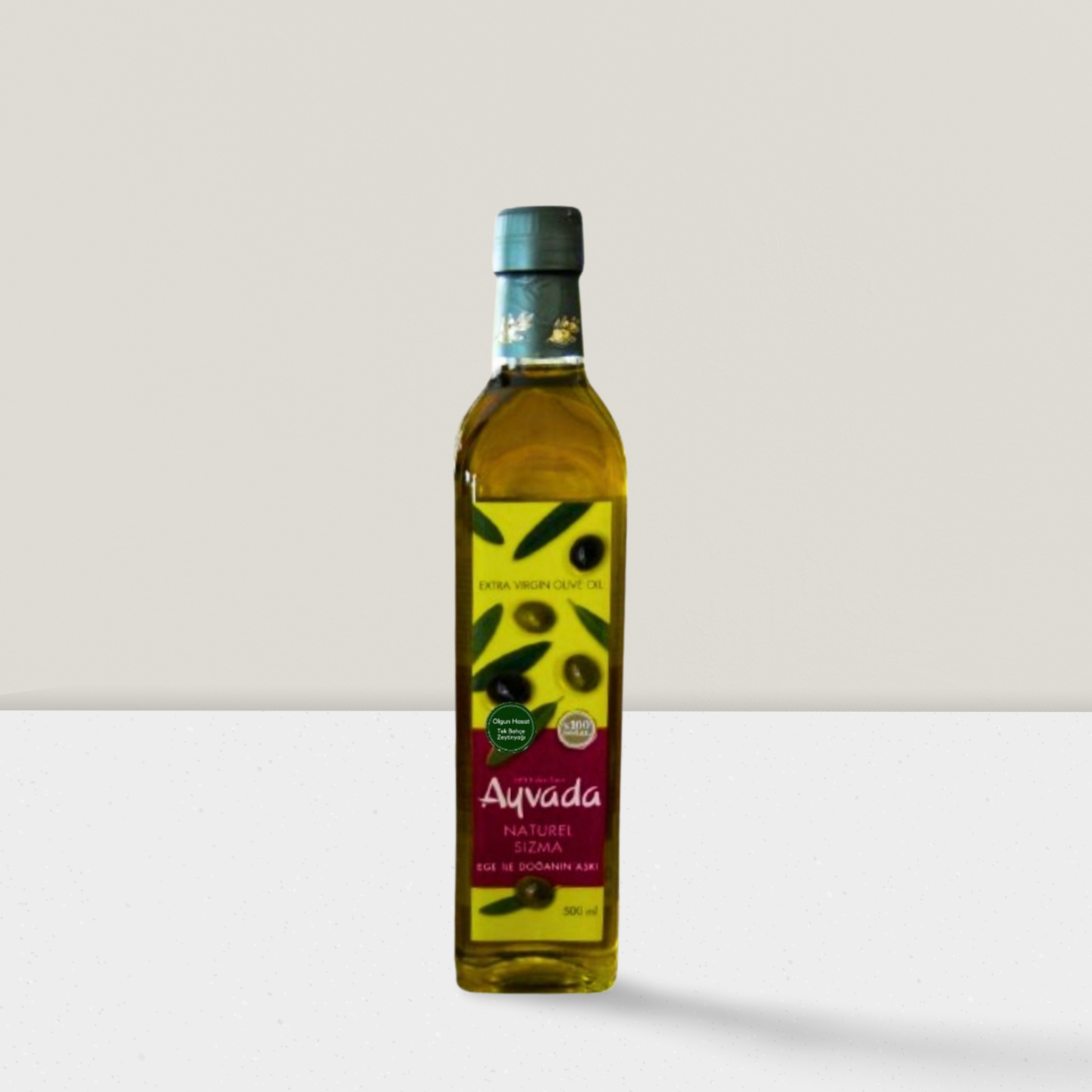 Ayvalık Olgun Hasat Natürel Sızma Zeytinyağı 500 ML Cam Şişe