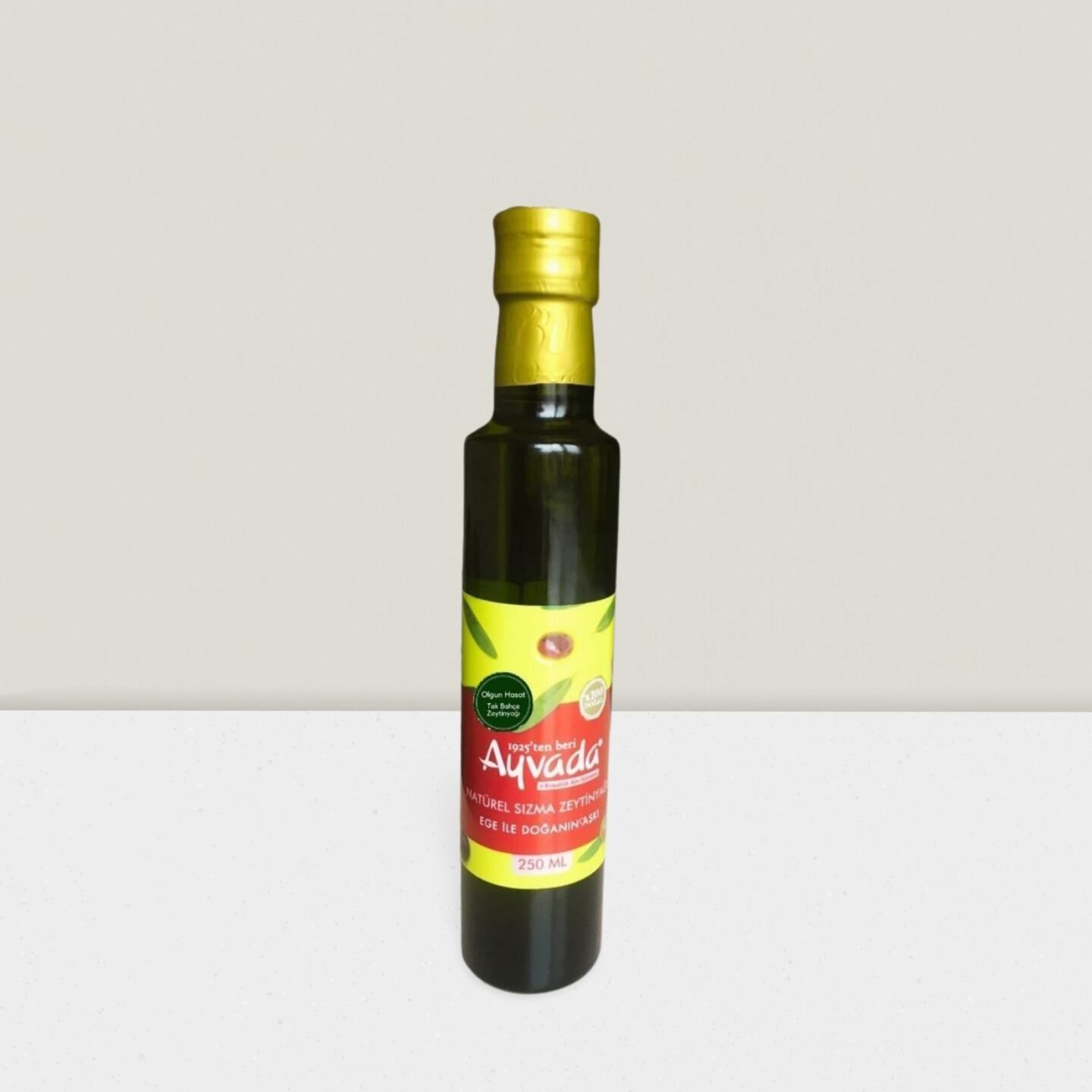 Ayvalık Olgun Hasat Natürel Sızma Zeytinyağı 250 Ml Siyah Cam