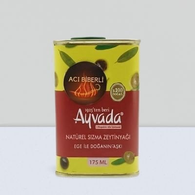 Acı Biber Çeşnili Zeytinyağı 175 Ml Teneke