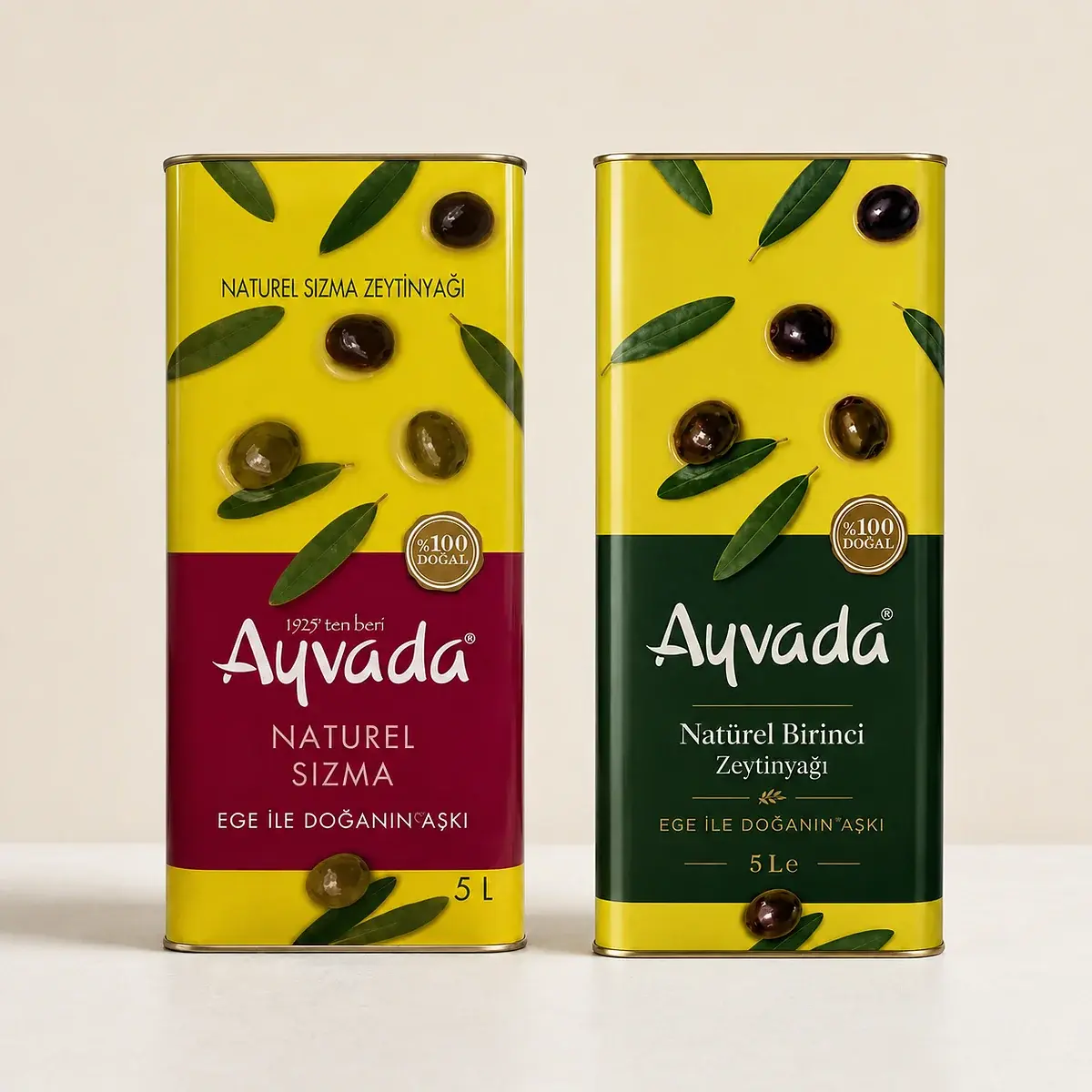 Ayvada Ayvalık İkili Zeytinyağı Paketi 2x5 Lt – Mutfağın İkilisi