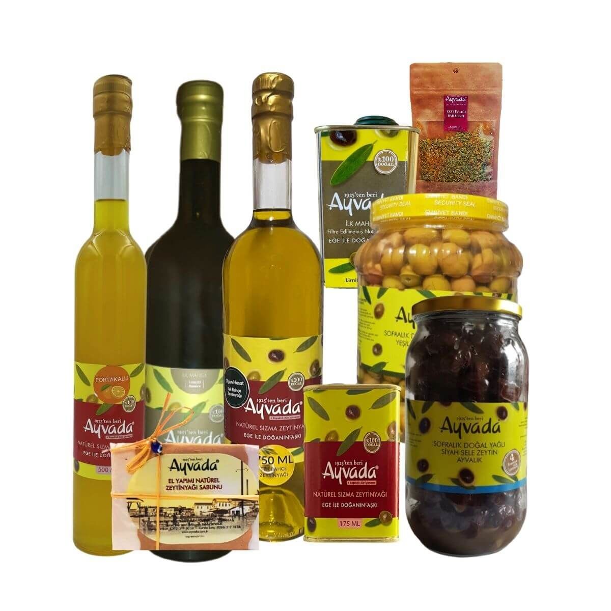 Gurme Ayvalık Zeytinyağı ve Zeytin Özel Seti