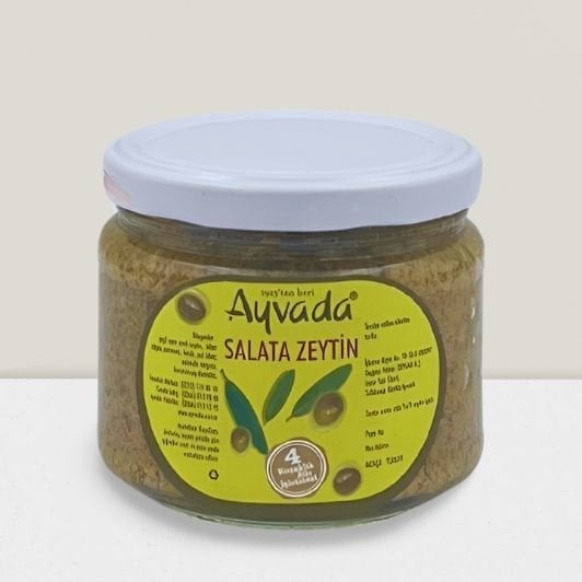 Yeşil Zeytin Ezmesi – Limon, Kekik ve Fesleğenli