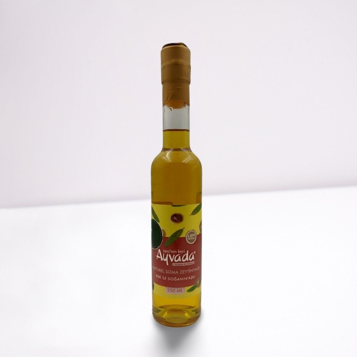 Erken Hasat Soğuk Sıkım Natürel Sızma Zeytinyağı 250 ml Cam Şişe