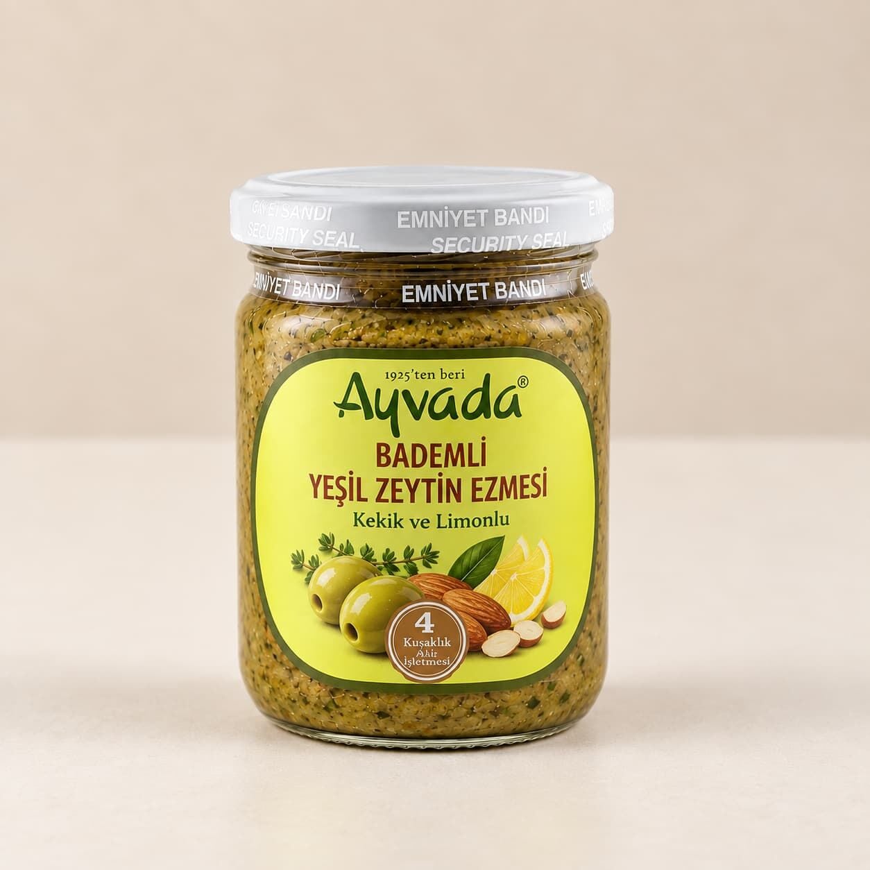 Kurutulmuş Domatesli ve Bademli Yeşil Zeytin Ezmesi 180 g