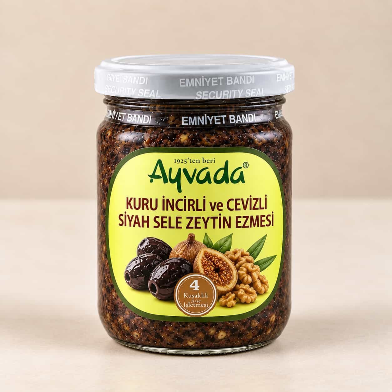 Kuru İncirli ve Cevizli Siyah Zeytin Ezmesi 180 g