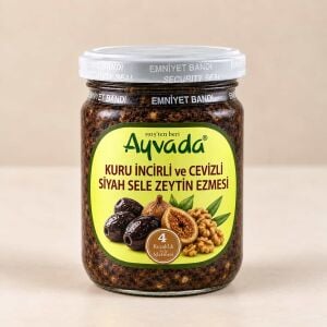 Kuru İncirli ve Cevizli Siyah Zeytin Ezmesi 180 g